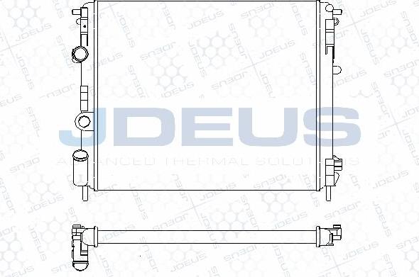 Jdeus M-0230650 - Радіатор, охолодження двигуна autocars.com.ua