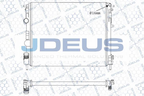 Jdeus M-0230660 - Радіатор, охолодження двигуна autocars.com.ua