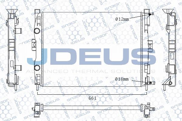 Jdeus M-0230700 - Радіатор, охолодження двигуна autocars.com.ua