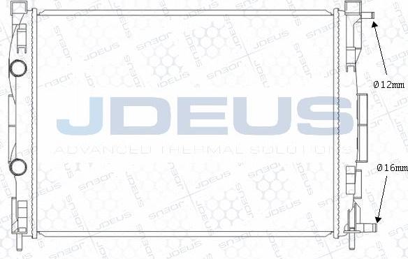 Jdeus M-0230720 - Радіатор, охолодження двигуна autocars.com.ua