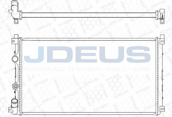 Jdeus M-0230730 - Радіатор, охолодження двигуна autocars.com.ua