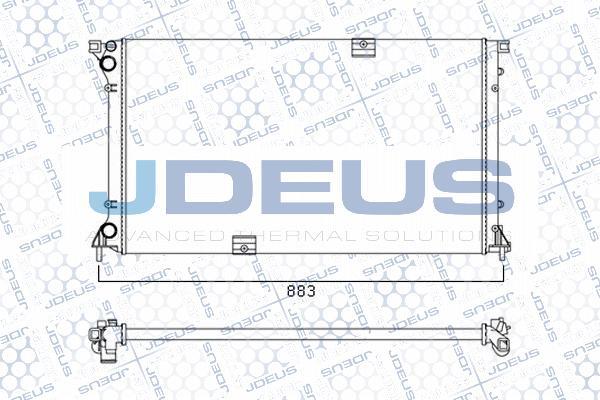 Jdeus M-0230790 - Радіатор, охолодження двигуна autocars.com.ua