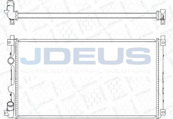 Jdeus M-0230810 - Радіатор, охолодження двигуна autocars.com.ua