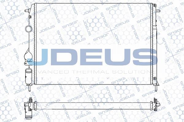 Jdeus M-0230830 - Радіатор, охолодження двигуна autocars.com.ua