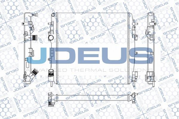 Jdeus M-0230860 - Радиатор, охлаждение двигателя autodnr.net