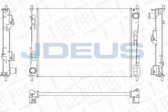 Jdeus M-0230890 - Радіатор, охолодження двигуна autocars.com.ua