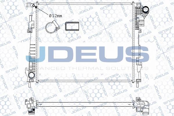 Jdeus M-0230960 - Радіатор, охолодження двигуна autocars.com.ua