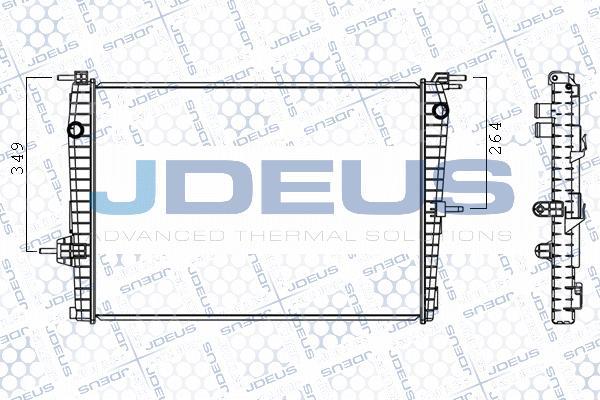 Jdeus M-0231010 - Радіатор, охолодження двигуна autocars.com.ua