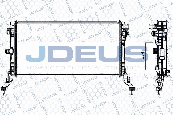 Jdeus M-0231020 - Радіатор, охолодження двигуна autocars.com.ua