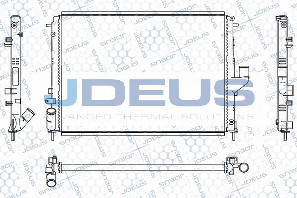 Jdeus M-0231050 - Радіатор, охолодження двигуна autocars.com.ua