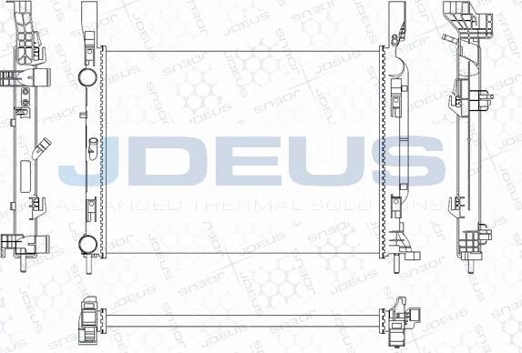 Jdeus M-0231080 - Радіатор, охолодження двигуна autocars.com.ua