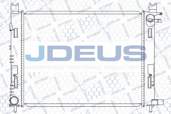 Jdeus M-0231100 - Радіатор, охолодження двигуна autocars.com.ua
