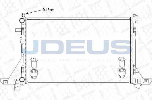 Jdeus M-0231120 - Радіатор, охолодження двигуна autocars.com.ua