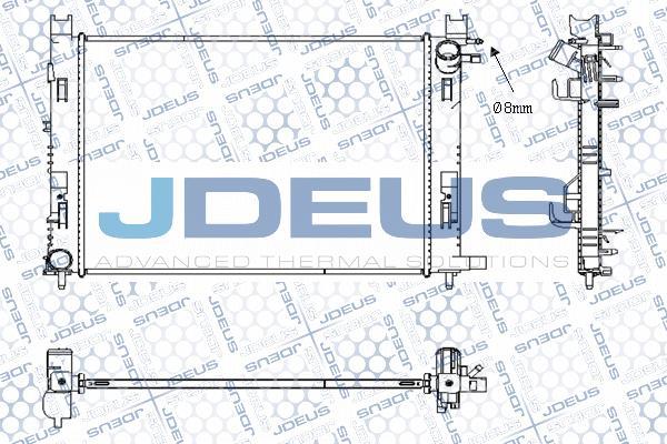 Jdeus M-0231130 - Радіатор, охолодження двигуна autocars.com.ua