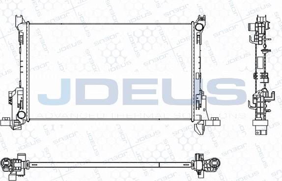 Jdeus M-0231150 - Радіатор, охолодження двигуна autocars.com.ua