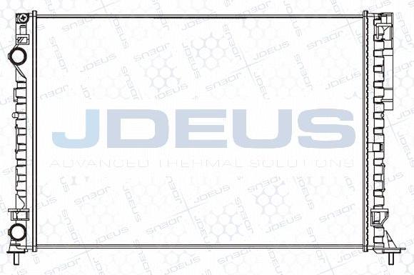 Jdeus M-0231160 - Радіатор, охолодження двигуна autocars.com.ua