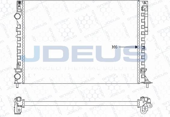 Jdeus M-023116A - Радіатор, охолодження двигуна autocars.com.ua