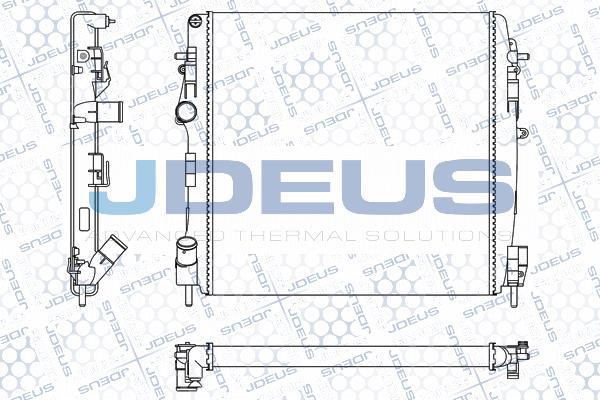 Jdeus M-023121A - Радиатор, охлаждение двигателя autodnr.net