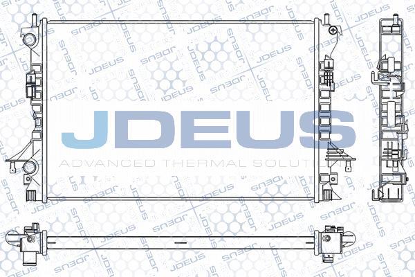 Jdeus M-023122A - Радіатор, охолодження двигуна autocars.com.ua