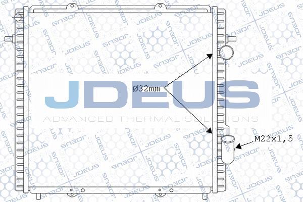 Jdeus M-0231270 - Радіатор, охолодження двигуна autocars.com.ua