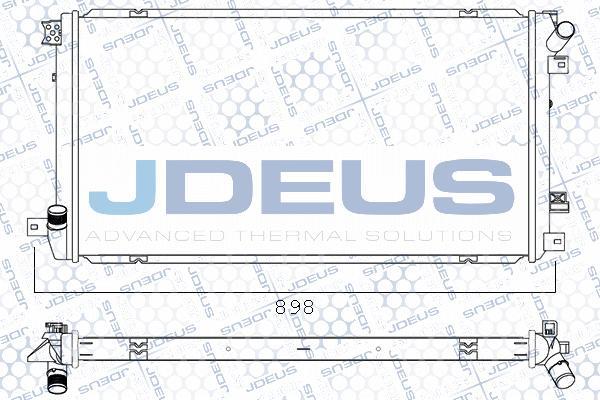 Jdeus M-0231290 - Радіатор, охолодження двигуна autocars.com.ua