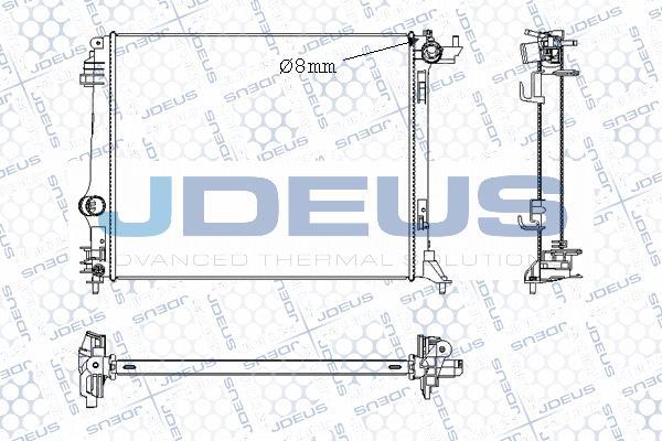 Jdeus M-0231350 - Радіатор, охолодження двигуна autocars.com.ua