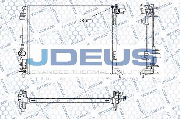 Jdeus M-0231380 - Радіатор, охолодження двигуна autocars.com.ua