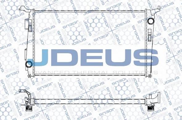Jdeus M-0231390 - Радіатор, охолодження двигуна autocars.com.ua