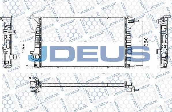 Jdeus M-0231420 - Радіатор, охолодження двигуна autocars.com.ua