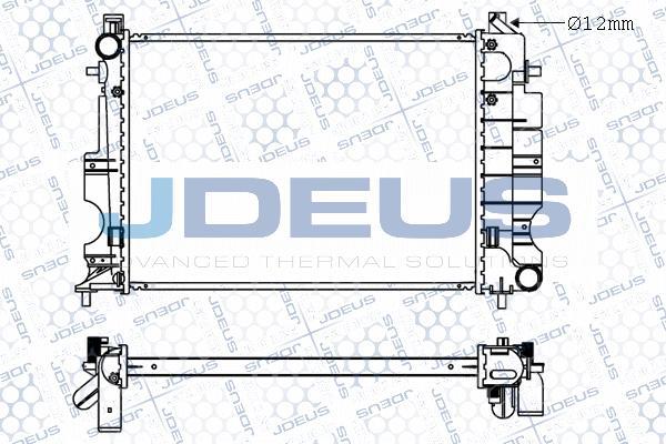 Jdeus M-0240170 - Радіатор, охолодження двигуна autocars.com.ua