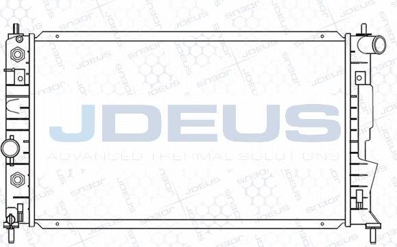 Jdeus M-0240200 - Радіатор, охолодження двигуна autocars.com.ua