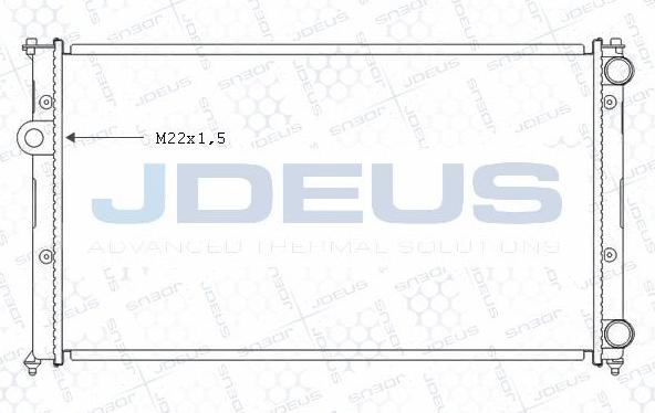 Jdeus M-0250051 - Радіатор, охолодження двигуна autocars.com.ua