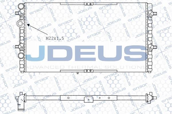 Jdeus M-0250060 - Радіатор, охолодження двигуна autocars.com.ua