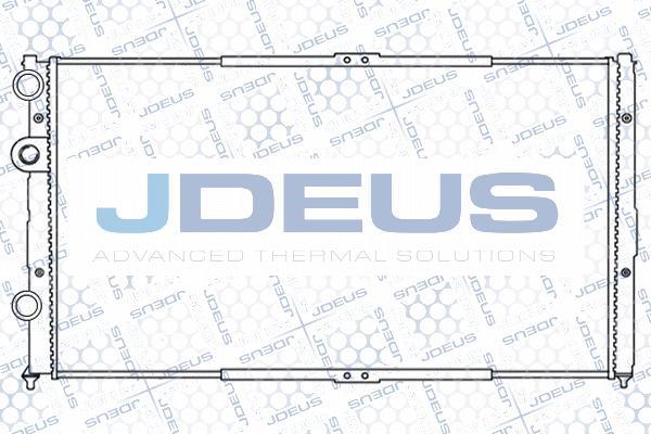 Jdeus M-0250070 - Радіатор, охолодження двигуна autocars.com.ua