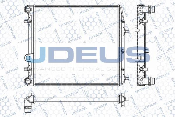 Jdeus M-0250090 - Радіатор, охолодження двигуна autocars.com.ua