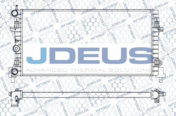 Jdeus M-0250130 - Радіатор, охолодження двигуна autocars.com.ua