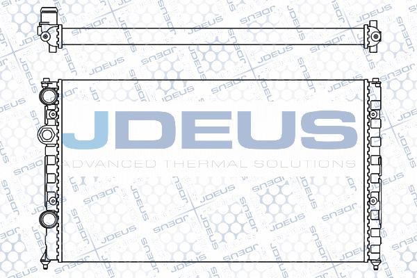 Jdeus M-025018A - Радіатор, охолодження двигуна autocars.com.ua
