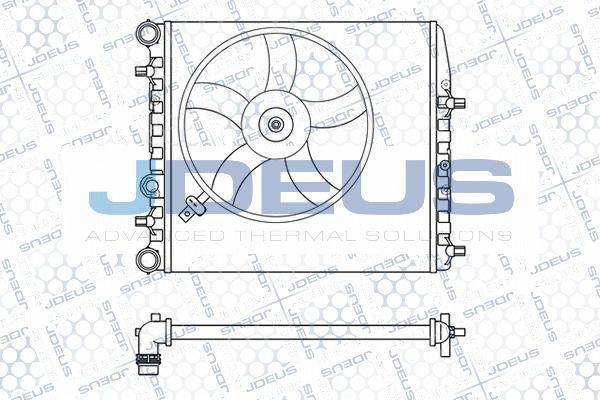 Jdeus M-025020A - Радіатор, охолодження двигуна autocars.com.ua