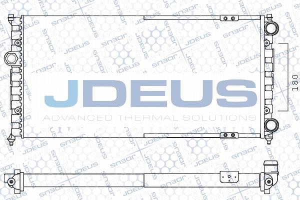 Jdeus M-0250230 - Радіатор, охолодження двигуна autocars.com.ua