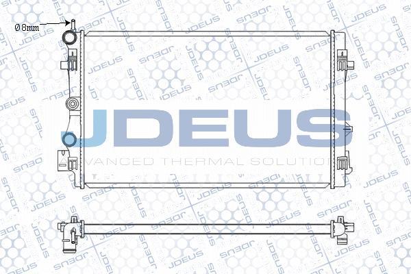 Jdeus M-0250300 - Радіатор, охолодження двигуна autocars.com.ua