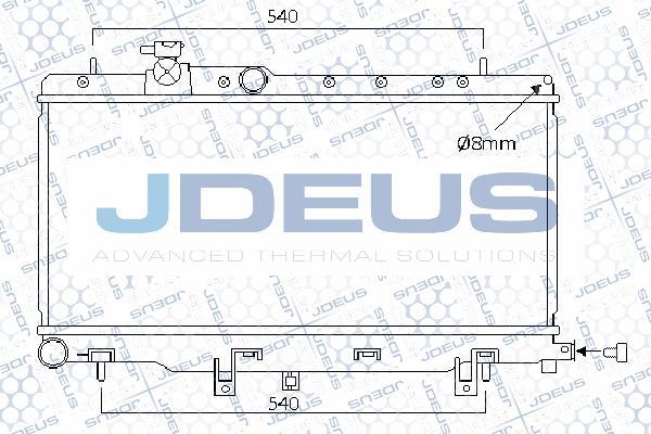 Jdeus M-0260040 - Радіатор, охолодження двигуна autocars.com.ua