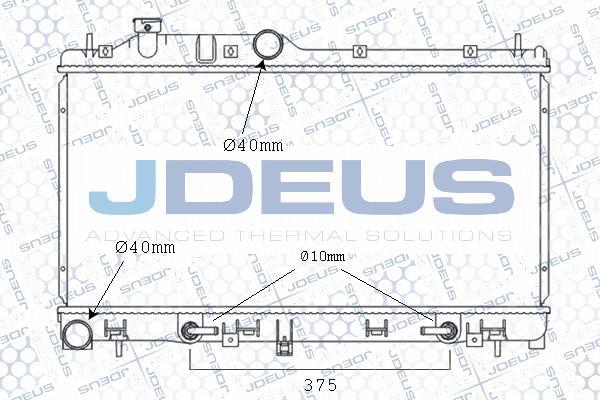 Jdeus M-026010A - Радіатор, охолодження двигуна autocars.com.ua