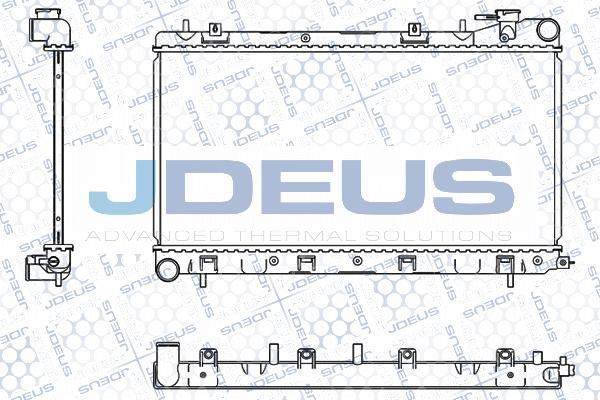 Jdeus M-026012A - Радіатор, охолодження двигуна autocars.com.ua
