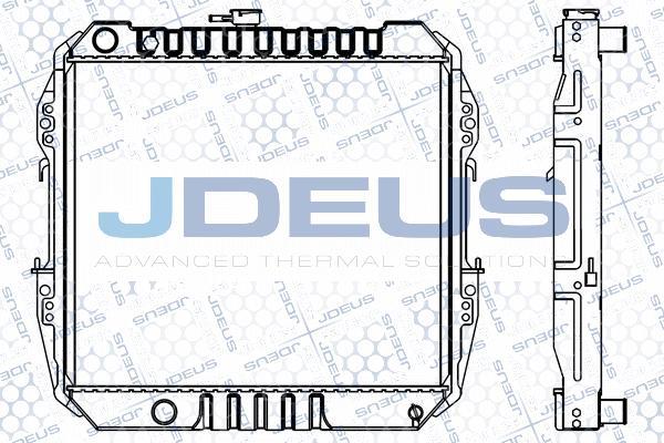 Jdeus M-0280010 - Радіатор, охолодження двигуна autocars.com.ua