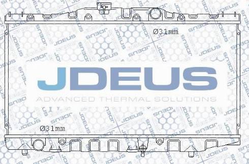 Jdeus M-0280040 - Радіатор, охолодження двигуна autocars.com.ua