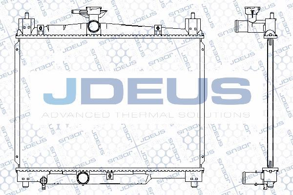 Jdeus M-0280070 - Радіатор, охолодження двигуна autocars.com.ua