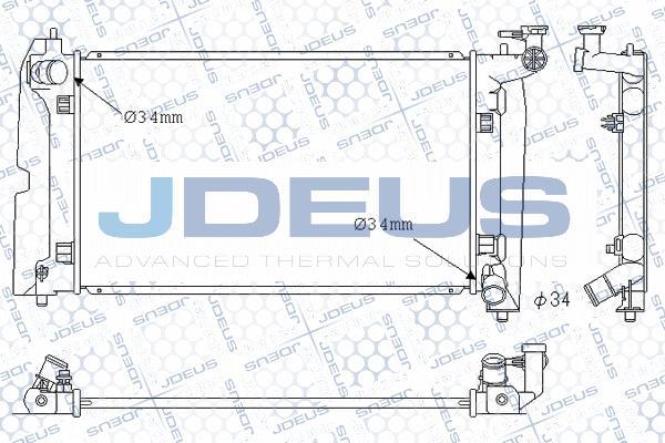Jdeus M-0280090 - Радіатор, охолодження двигуна autocars.com.ua