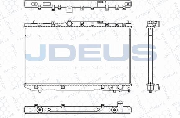 Jdeus M-0280140 - Радіатор, охолодження двигуна autocars.com.ua