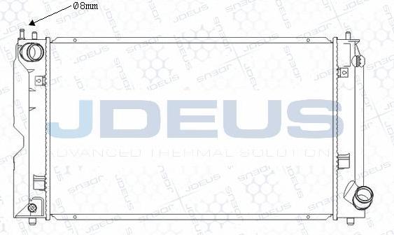 Jdeus M-0280150 - Радіатор, охолодження двигуна autocars.com.ua