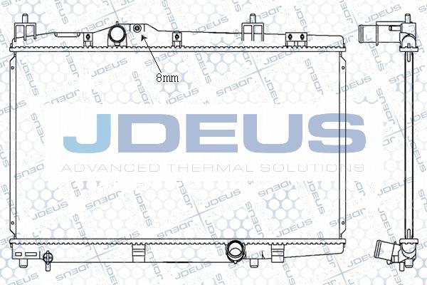 Jdeus M-0280160 - Радіатор, охолодження двигуна autocars.com.ua